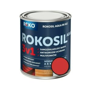 Barva samozákladující Rokosil Aqua 3v1 RK 612 sv. červená